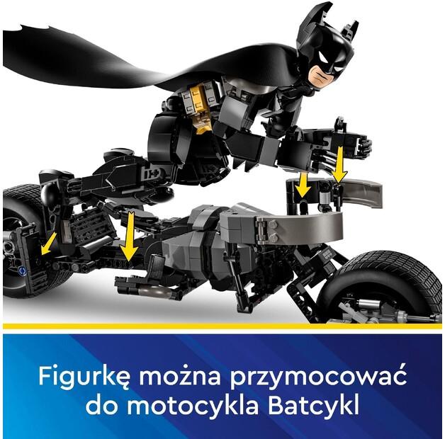 LEGO DC Batman 76273 Batman & Batcycle Buildable Figure