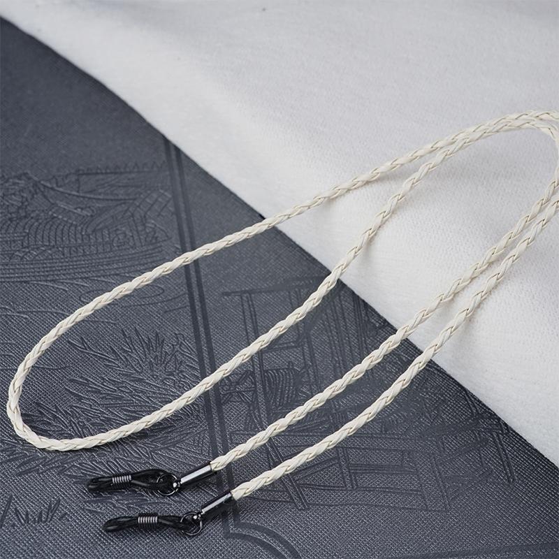 Thick Twist Sunglasses Leather Rope Chain Eyewear Braided Glasses Lanyard Strap
