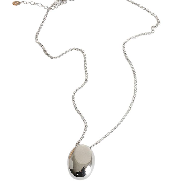 

Water Drop Pendant Necklace Simple Choker Necklaces for Women Titanium Steel 1