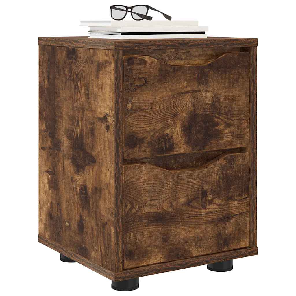 Nightstands 2 pcs Smoked Oak 30.5 x 30 x 43 cm