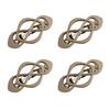 1/4Pcs Vintage French Hair Barrette Matte Finish Hair Clips Cross-Shaped Design Hair Styling Tool Hair Accessories