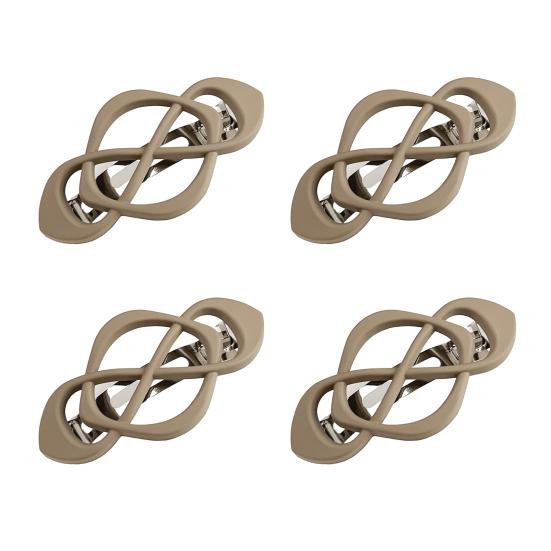 1/4Pcs Vintage French Hair Barrette Matte Finish Hair Clips Cross-Shaped Design Hair Styling Tool Hair Accessories