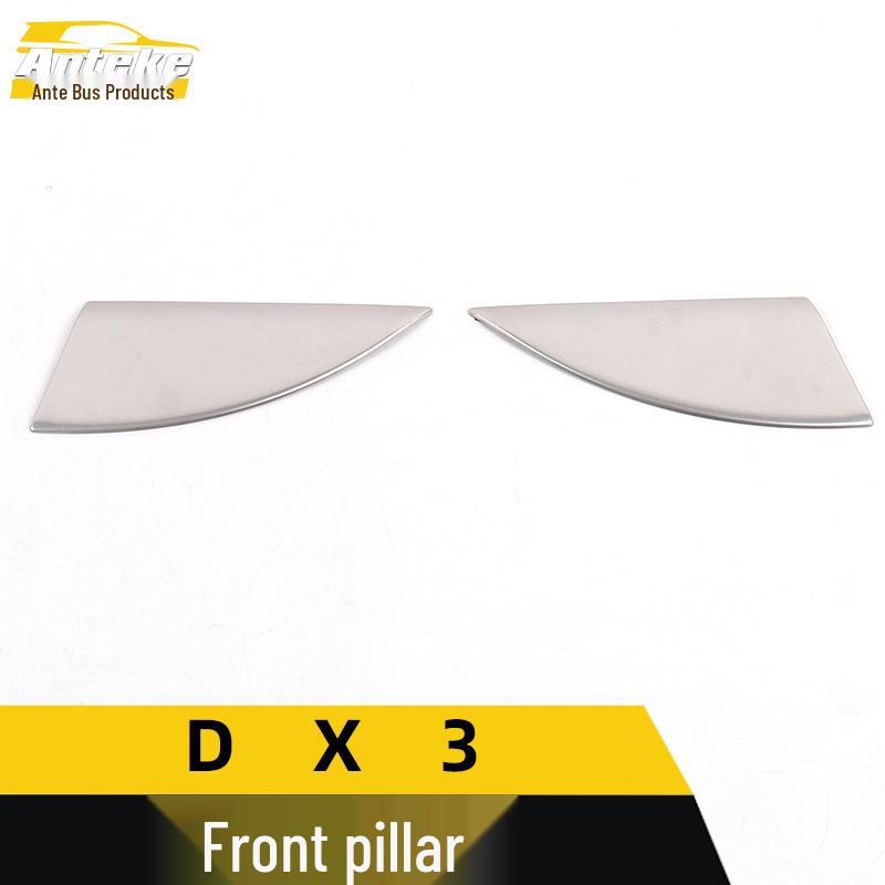 Southeast DX3 Stainless Steel A-pillar & Center Console Triangle Panel Interior Accessories