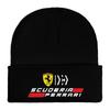 Black Red Grey Knit Hat for Women Men Autumn Winter Warm Skullies Beanie Adult Hats & Caps For Ferrari Scuoerir Ferrari SF90