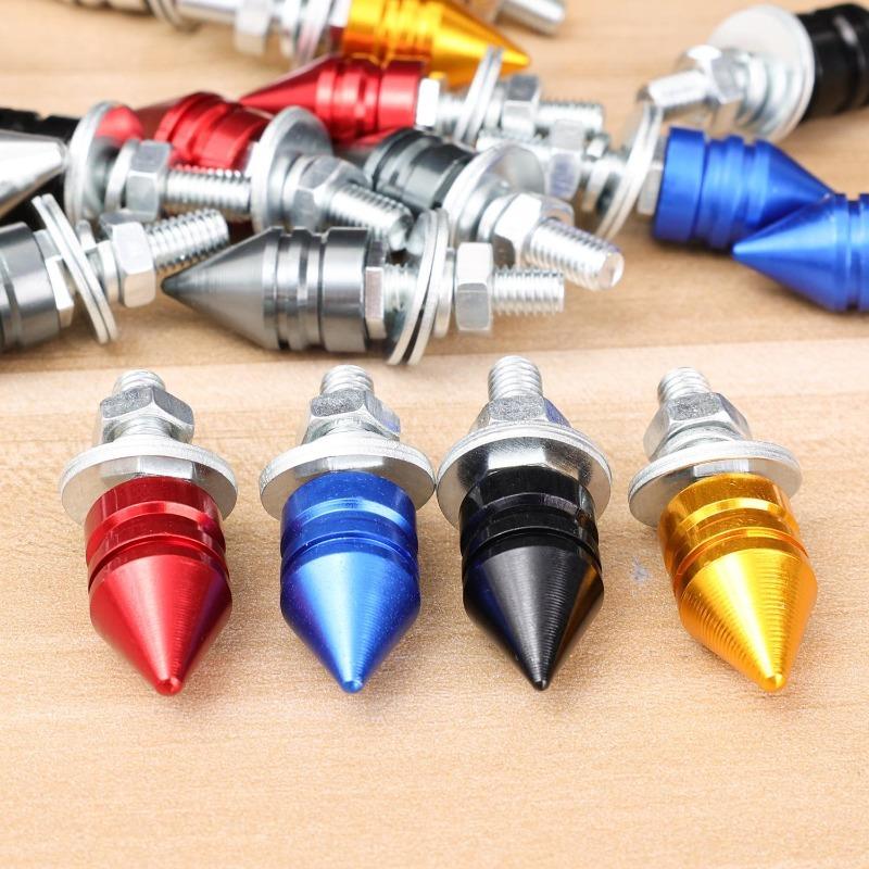 Universal Car License Plate Aluminum Alloy M6 Screws Corrosion Resistant Fasteners for ATV Motorcycle Exterior Modification