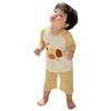 Sommer-Schlafanzug-Set mit Sieben-Ärmeln aus Eis-Seide für Kinder – Süße Loungewear für Jungen & Mädchen