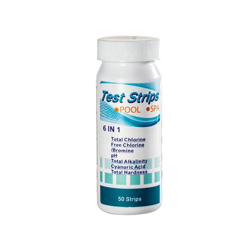 Pool Water Test Strips 6 In 1 Ph Chlorinity Hardness And Alkalinity For Home And Commercial Pools