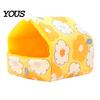 Thickened Warming Bed for Hamsters Warm Plush Hamster Bed, Winter Small Animal Hideout, Cozy House Enclosed Cave Mice Hammock, Washable Chinchilla