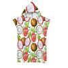 Hooded Bath Towel Robe Poncho Swimming Beach Towel Surf Man Lady Fast Quick Dry Bathrobe Beachwear-Fruit Watermelon Dragon Fruit