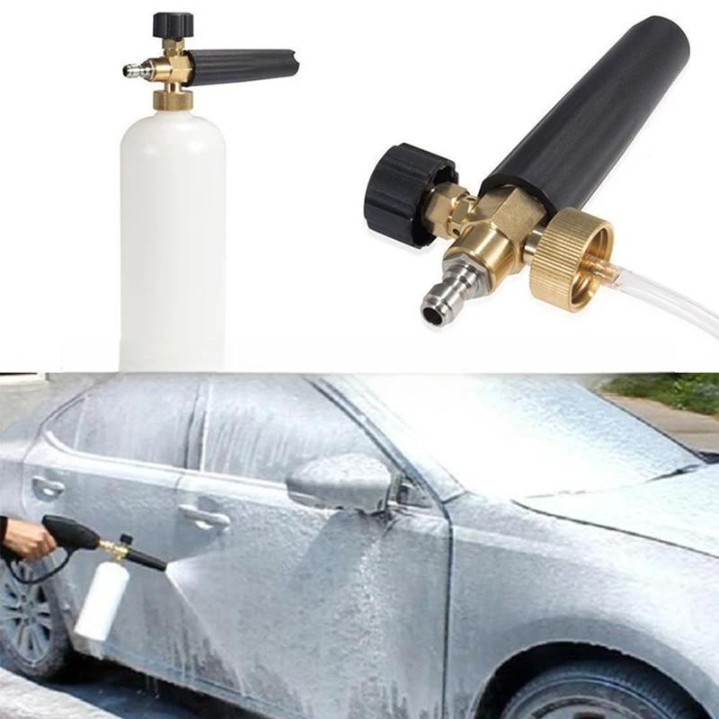 Cleaning Machine High Pressure Water Gun and Kettle Foam Launcher with 5-color Nozzle Quick Connection