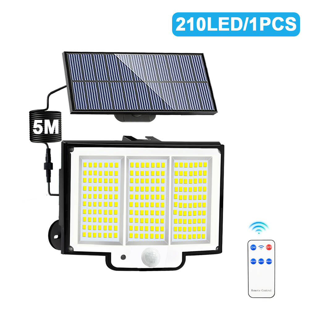 

210/236 LED Solar Lights Outdoor With 3 Modes Solar Motion Sensor Wall Light Solar Security Lights Garden Decor Sheds Patios
