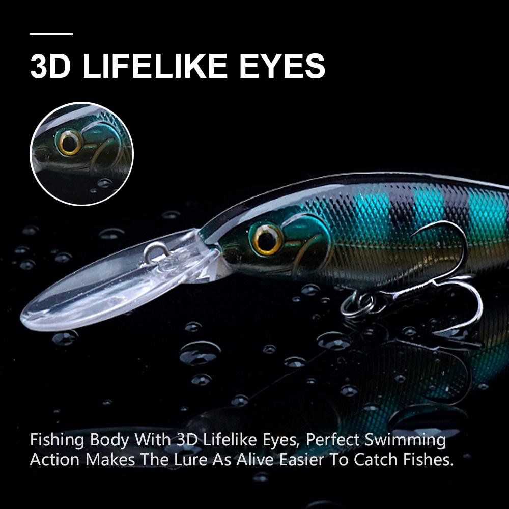 Deep Diving Minnow Sinking Fishing Lure Wobblers 110mm 11g Plastic Hard Jerkbait Artificial Swim Bait Sea Fishing Tackle