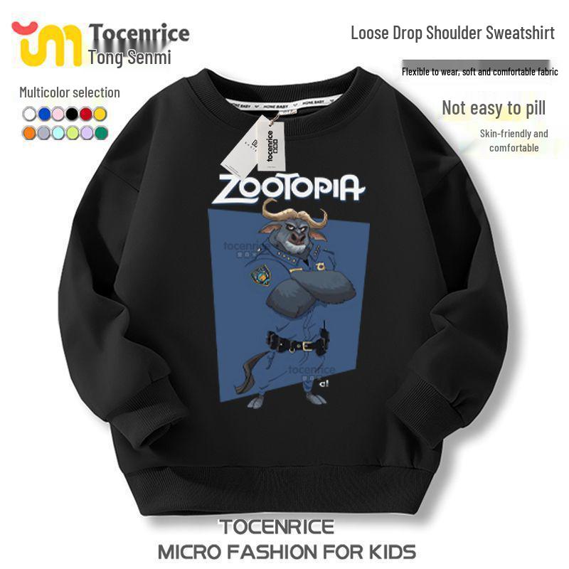 Zootopia 2 Fleece-Kapuzenpullover – Charakterkollektion für lässige Kinderkleidung