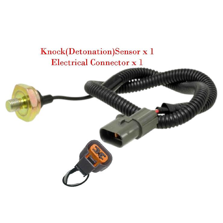 Knock Detonation Sensor + Electrical Connector Fits Mitsubishi Montero 1994-2006