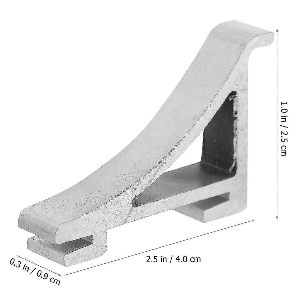 Aluminum Freezer Shelf Clip for Refrigerator Support 10Pcs Silver Durable Hooks