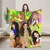 Katseye Kpop Girl Group Blanket Fleece Winter Multi-function Lightweight Thin Throw Blankets for Home Outdoor Rug Piece
