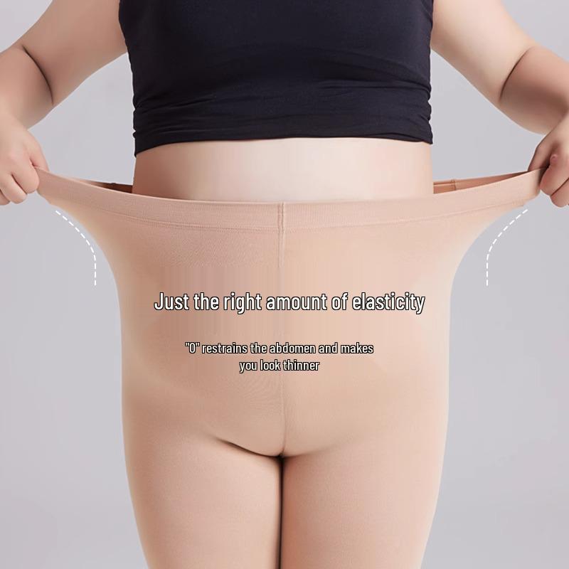 Plus Size Non-Slip Fleece-Lined Pantyhose for Women - Autumn/Winter