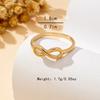 Women's Ring, Simple Heart-Shaped and Infinity Symbol Classic Style Ring, Suitable for Daily Wear and Valentine's Day Gift Giving