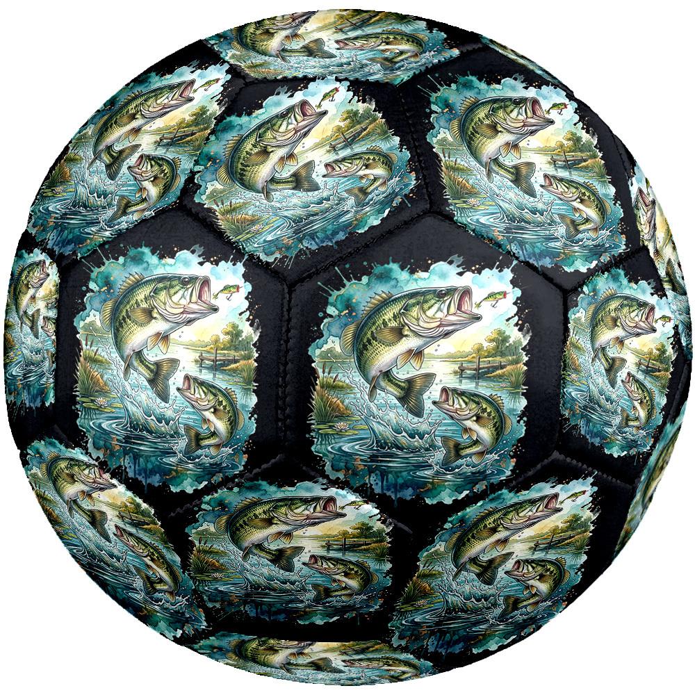 1pc Bass Adventure Size 5 Soccer Ball Professional Match Training Football Indoor &Outdoor Sports Ball Training Ball Lightweight Durable Y60