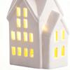Christmas House Ceramic House With LED Light Christmas Centerpiece For Holiday Seasonal Display Indoor Tabletop Mantel Shelf