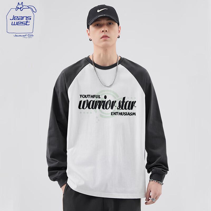 JEANSWEST CLUB Men s Double-Sided Fleece Long Sleeve T-Shirt 3XL