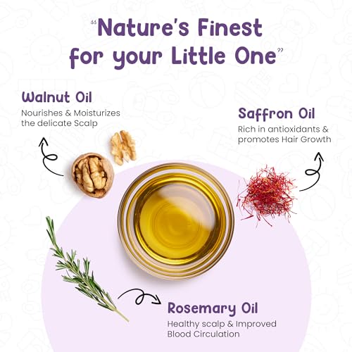 Ayurvedic Baby Hair Oil with 21 Herbs & Oils for Babies Tender Scalp & Hair, 100 ML