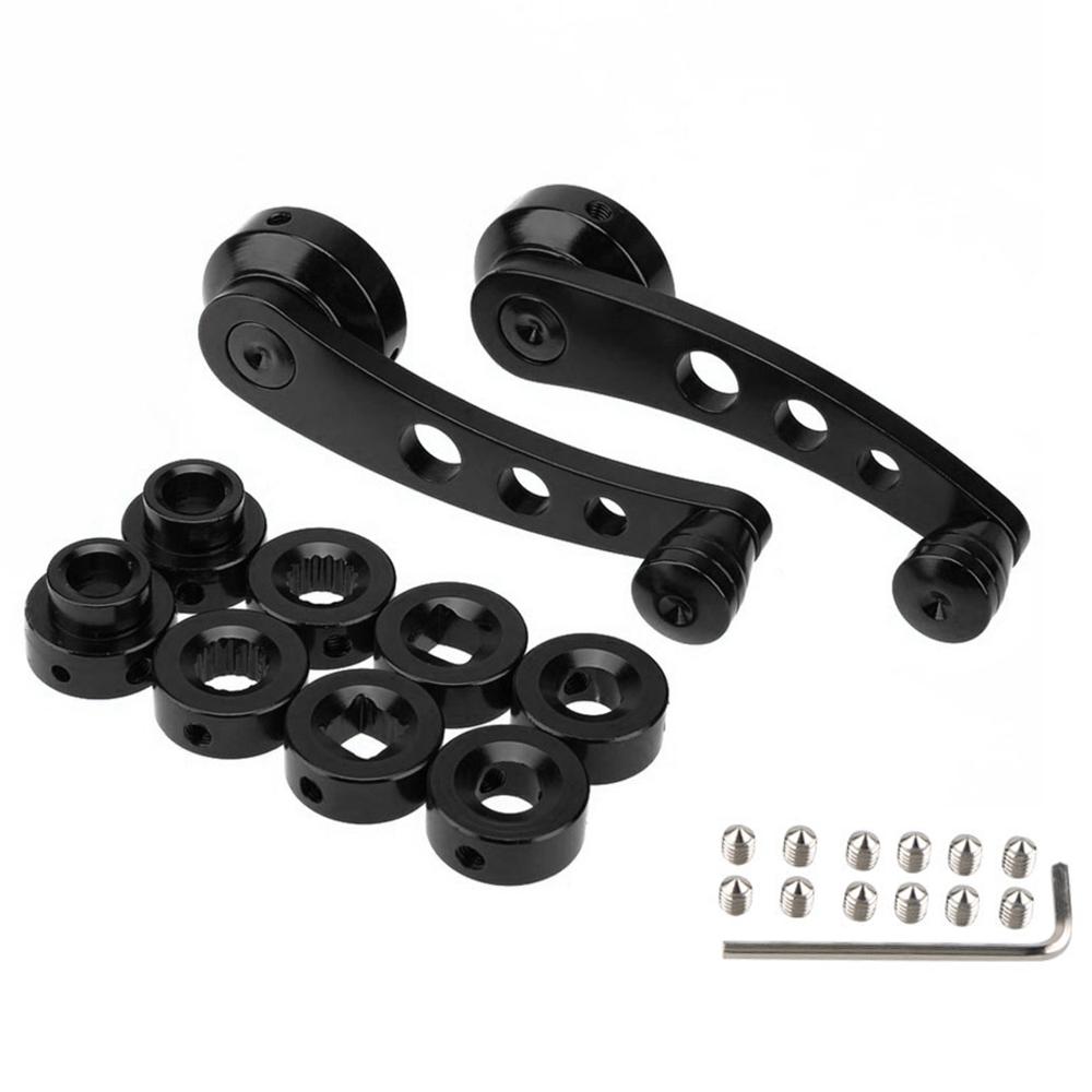 1Set Universal Car Window Handle Winder Riser Replacement Winder Crank Riser Window Handles Aluminum Alloy