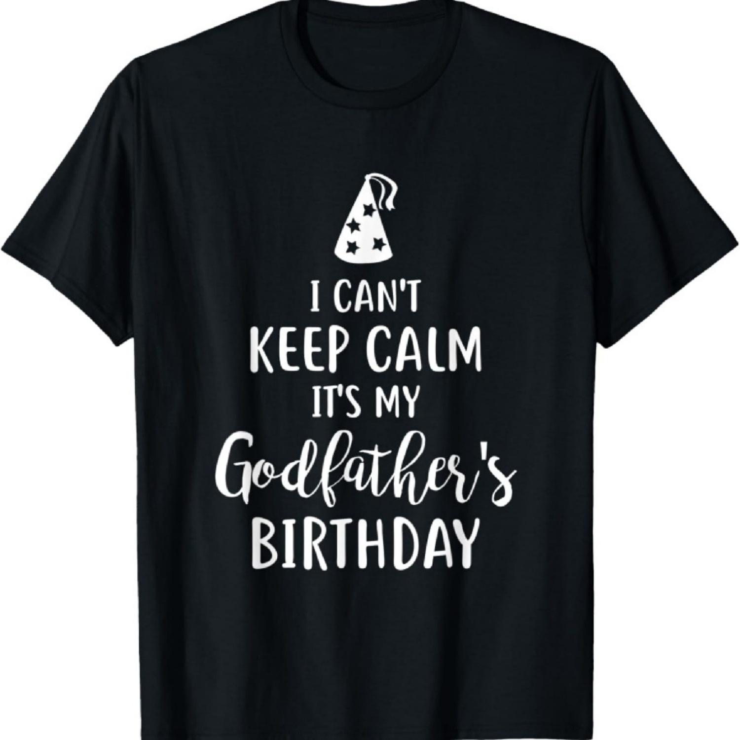 Я не могу сохранять спокойствие, это день рождения моего крестного отца футболка S