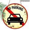 2D Flat, Retro-style, High-end Round Aluminum Wall Decoration, Available in Various Sizes. No Parking Allowed. Suitable for Indoor and Outdoor