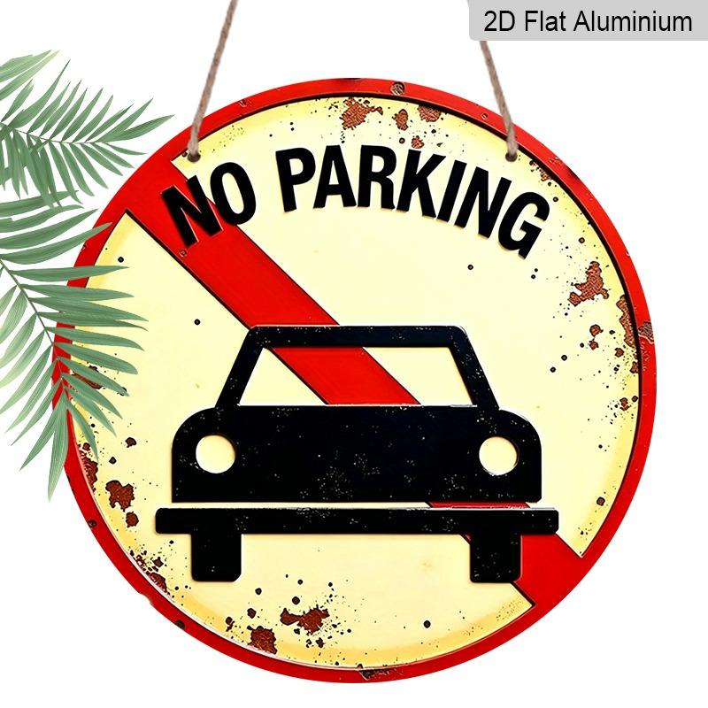 

2D Flat, Retro-style, High-end Round Aluminum Wall Decoration, Available in Various Sizes. No Parking Allowed. Suitable for Indoor and Outdoor 20*20cm