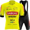 2026 SABGAL ANICOLOR Q8 Cycling Jersey Set Summer Cycling Clothing Men Short Sleeve Kit Road Bike Shirt Suit Bicycle Bib Shorts