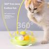 Cat Teaser Stick with Bell Removable Turntable Interactive Toy Easy to Clean for Indoor Kittens Pet Playtime Fun