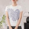 Yuzhaolin Damen besticktes Strickoberteil