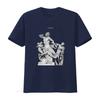 Gesaffelstein Künstlerische Statue Print T-Shirt für Herren Einzigartiges Griechische Mythologie Design Bequemes Baumwollgewebe vintage Gewaschen