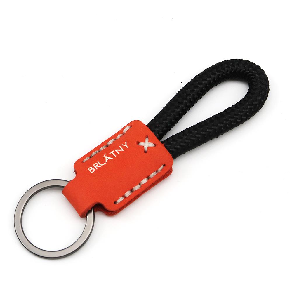 Handmade Genuine Leather Key Chain Pendant - Frosted Leather, Multifunctional Lanyard, Creative Design Key Ring