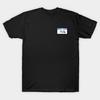 Men Black Print T-shirt My Name Is Mud No-Cut Transfer Paper Print Cotton Tshirt