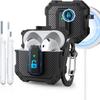 Compatible with Airpods 4 Case Cover 2024, Military Shockproof AirPods 4th Generation Case for Men Women with Lock & Cleaner Kit, Full Protective