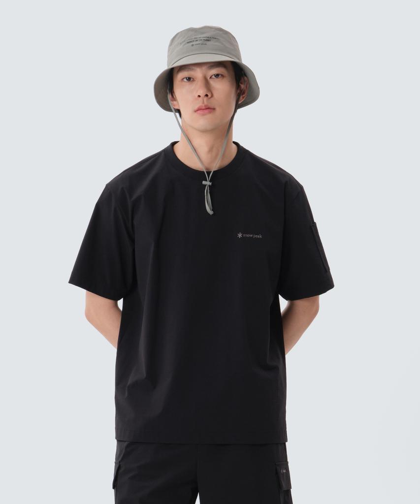 SNOWPEAK APPAREL Cordura Short Sleeve T-Shirt (S25Mmpts02) Black