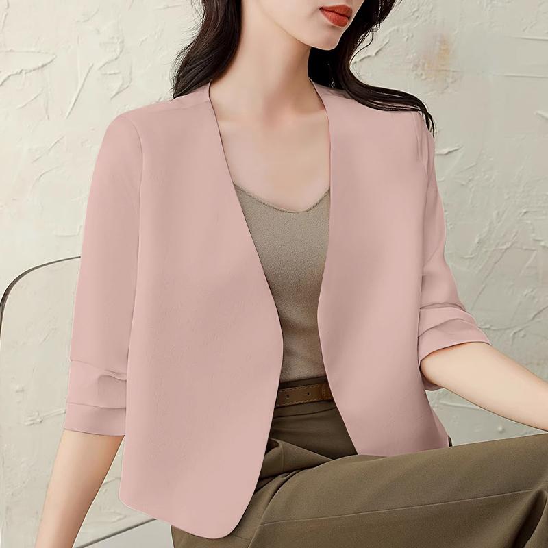 ZANZEA Damskie codzienne topy kardiganowe z dekoltem w serek i rękawem 3/4