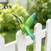Miniature Wildlife Decor Resin Hummingbird Figurine, Clip?on Bird Statue for Fence, Flower Pot Tree Garden Branch, Realistic Ornament, Outdoor Patio
