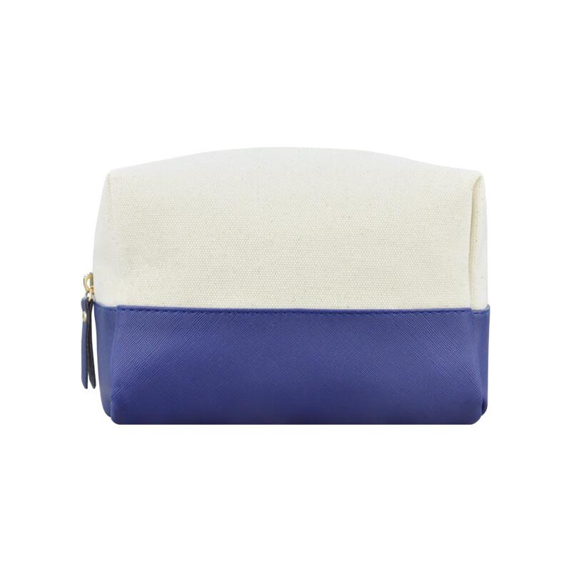 Miling Fashion Color-block Portable Cosmetic Bag