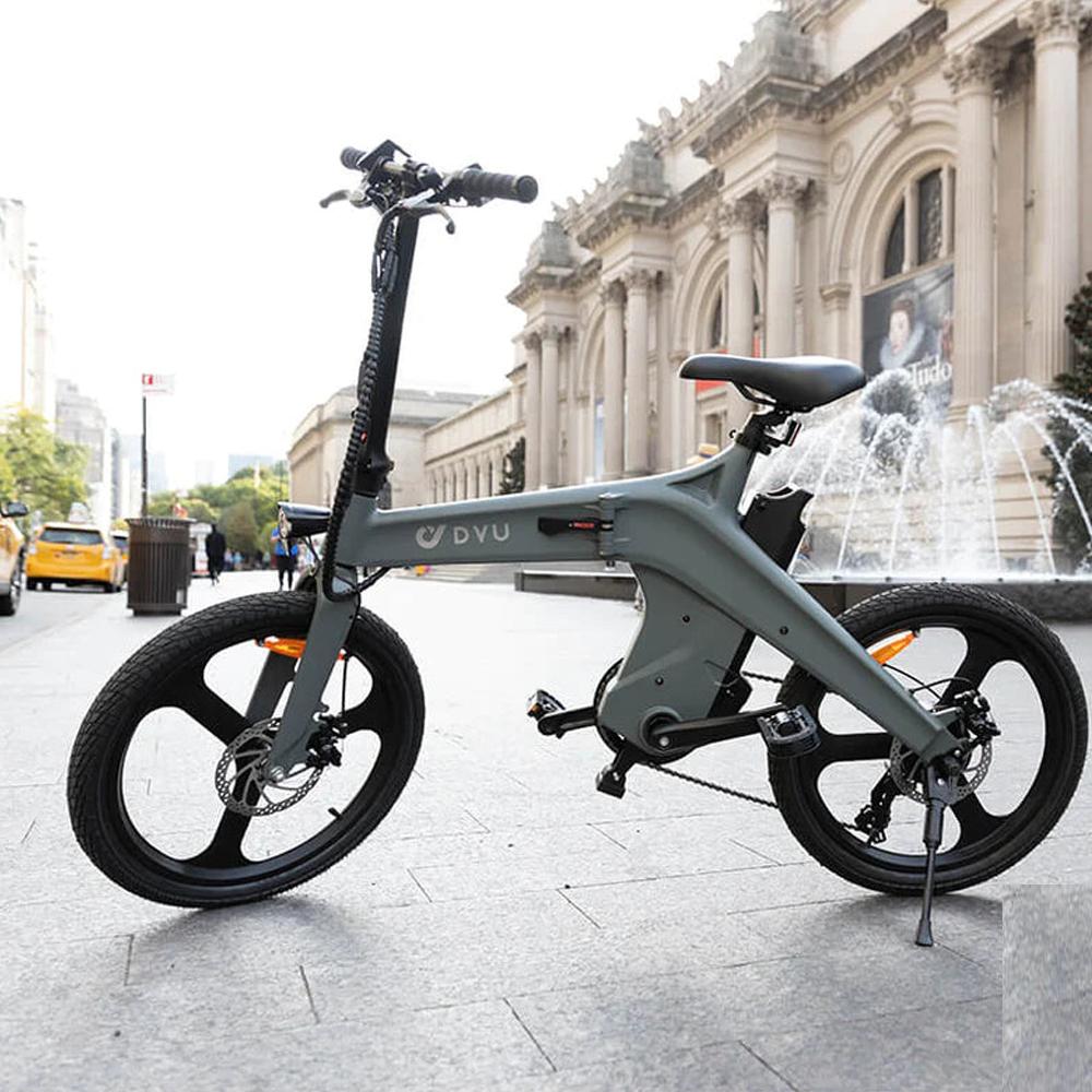 DYU T1 Elektrisches Fahrrad 250W Motor 20" Reifen Faltbares E-Bike Für Erwachsene 36V 10Ah Doppelscheibenbremsen Höchstgeschwindigkeit 25 km/h Maximale Belastung 120 kg