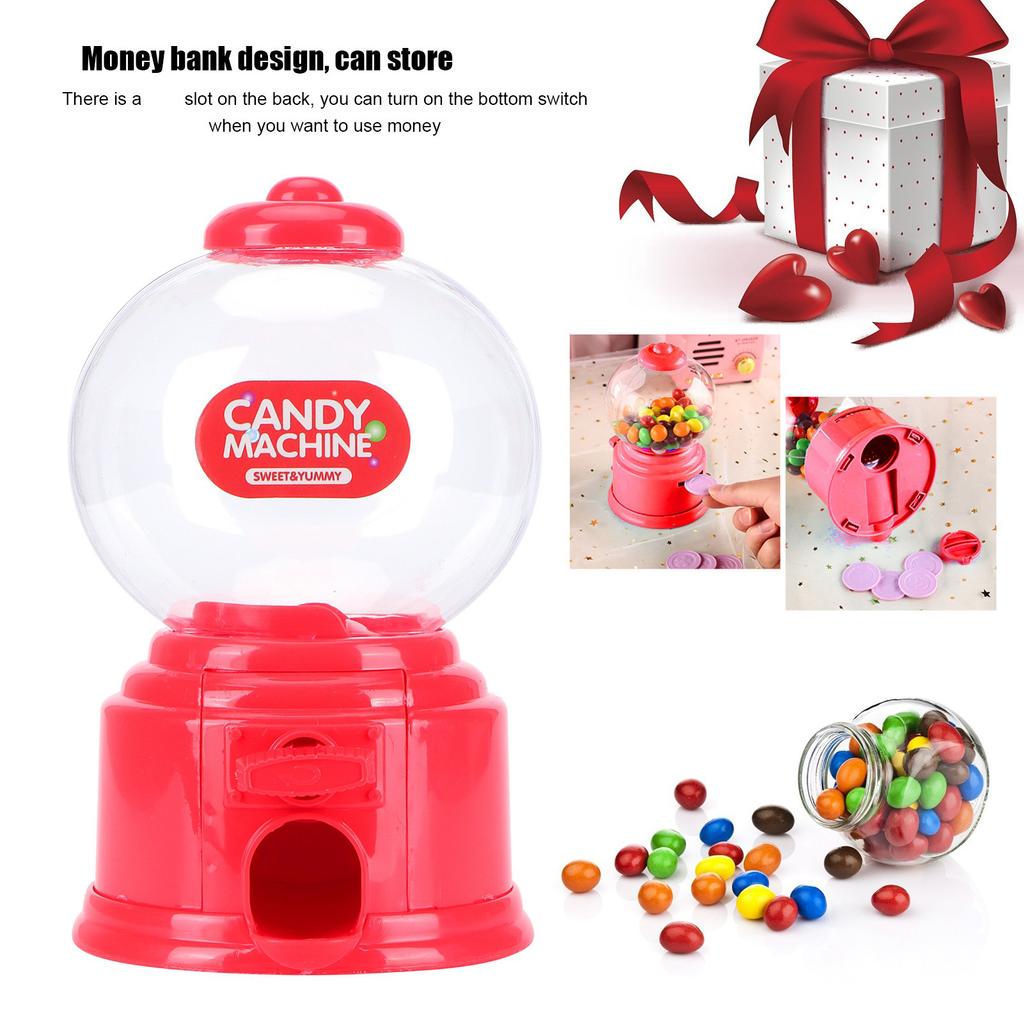 Candy Box Candy Machine Deposit Box Money Bank Mini Money Deposit Box Cute Sweets Candy Storage Machine Gifts for Kids Children