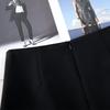 Women's Black Suit Midi Skirt: 2025 Spring High-End Bodycon A-line Skirt