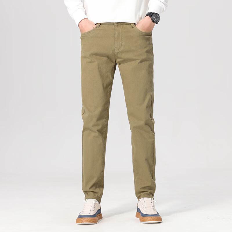 

FIRS Мужские осенне-зимние джинсы из эластичного денима зауженного кроя Три защиты 35