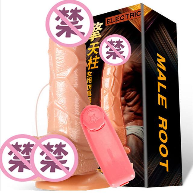 Dildo Vibrator Erotisches Sexspielzeug Realistischer riesiger Penis Starker Saugnapf Vibratoren für Frauen Vibrierende Produkte für Erwachsene Sexshop