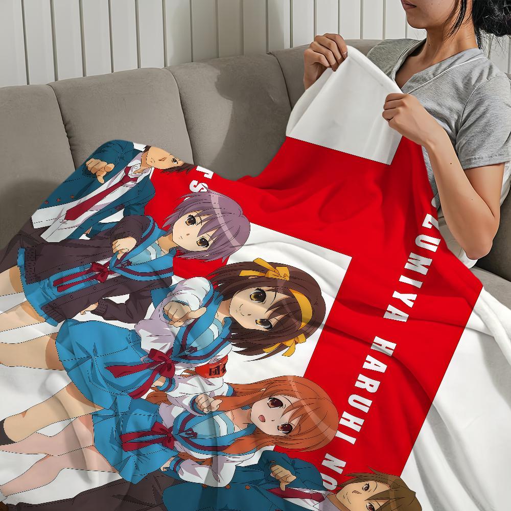 anime The m-Melancholy of Haruhi Suzumiya soft warm plush blanket dormitory sofa living room pet hogar bedroom gift home Flannel