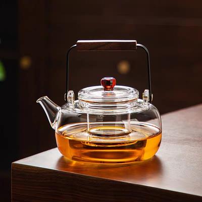 700ml High Borosilicate Glass Teapot Chinese Tea Ceremony Tea Kettle With Linner Strainer for Electric Ceramic Stove