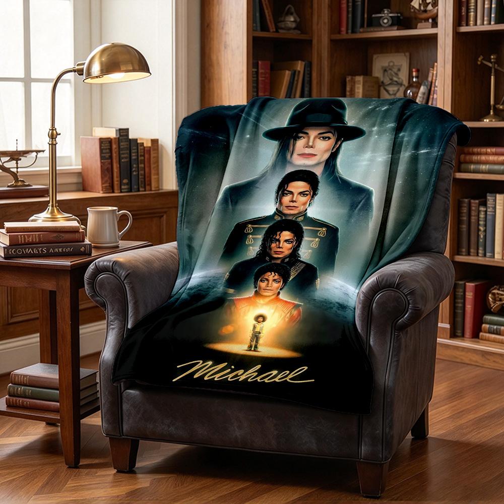 Michael JacksonSoft Throw Blanket Flannel Blanket Warm Sofa Bed Camping Home Decor Unique Christmas Gift C3176