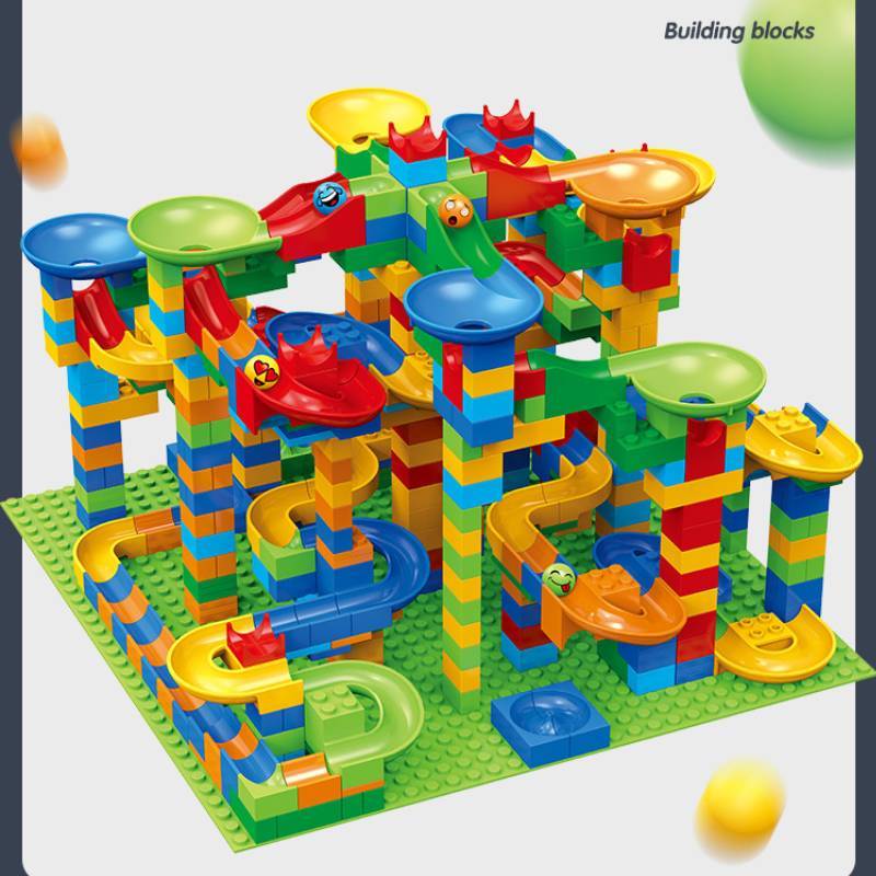 Marmor Rennbahn Bausteine Set Mit Abs Kunststoff Für Kinder Diy Spaß Pädagogisches Spielzeug
